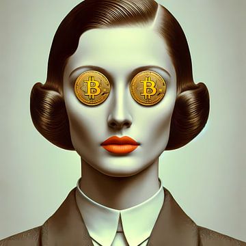Surrealistische Digitale Blik: De Bitcoin visie van Mike