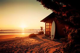 Sonnenuntergang über dem Pazifik von Philippe HUGONNARD