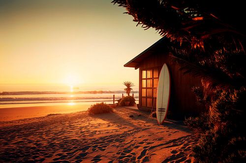 Sunset over the Pacific