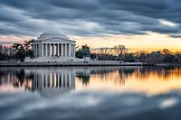 Jefferson Memorial at sunset
