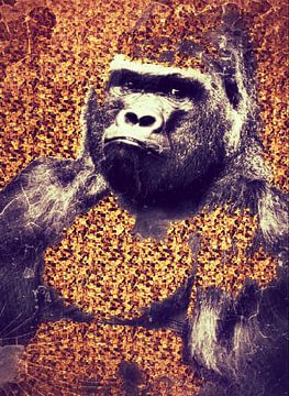 Gorilla in Goud van Truckpowerr