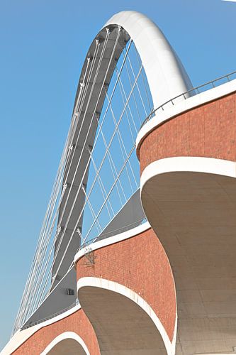 The Oversteek Bridge over the River Waal near Nijmegen