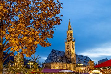 La cathédrale de Bolzano au moment de Noël sur Melanie Viola