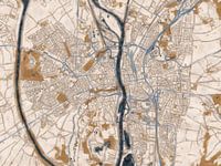 Stadskaart Maastricht | Japandi Châteaucore | Zand-Bruin