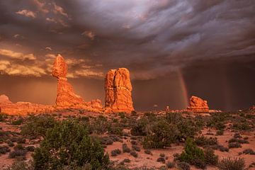 Arches National Park - Somewhere over the Rainbow by Angelique Faber