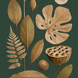 Botanical Symphony in Gold & Green by Max Steinwald