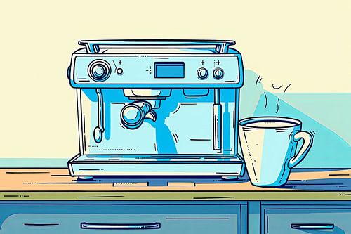 kopje koffie of cappuccino bereiden