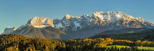 Karwendel mountains at sunset
