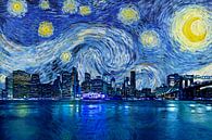 Starry Night New York van Arjen Roos thumbnail