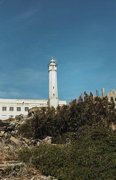 Le phare de la prison d'Alcatraz à San Francisco | Tirage photo de voyage | Californie, U.S.A. sur Sanne Dost