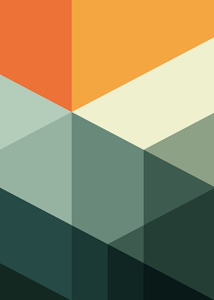 tessellation moderne et colorée par Marcel de Waal