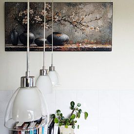 Customer photo: Japandi Flower Still Life | Whispering Petal Harmony by Art Whims, on ArtFrame