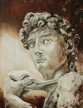 David of Michelangelo in Florence by Linda Dammann