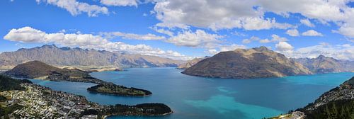 Panorama Queenstown: Blick auf den Lake Wakatipu