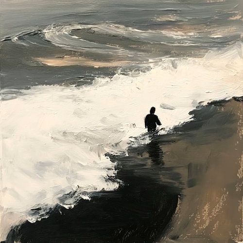 Golven op het strand