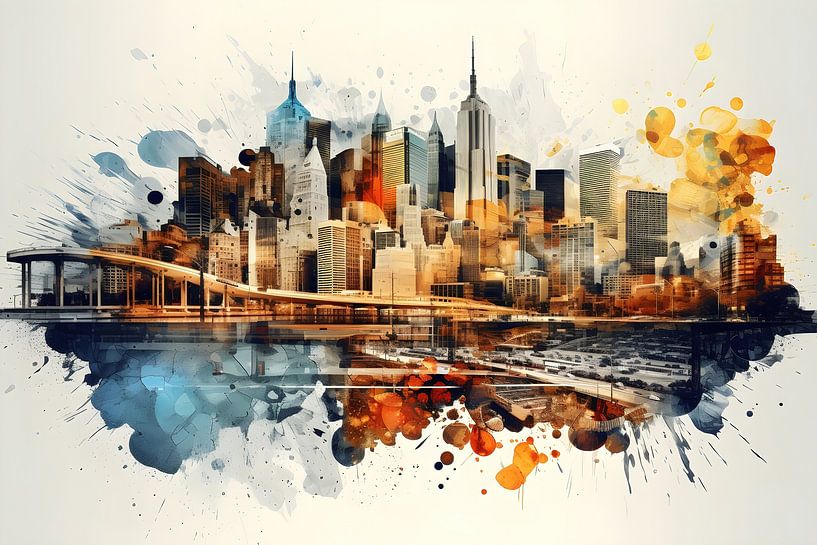 Skyline-Reflexion von Lin's Visions