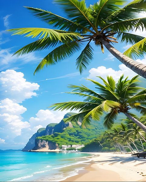 Beach scenery by Salsa art