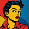 Pop Art Woman – Die moderne Ikone der Stärke und Eleganz von Eric Nagel