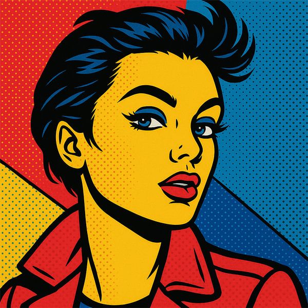 Pop Art Woman - The modern icon of strength and elegance by Eric Nagel