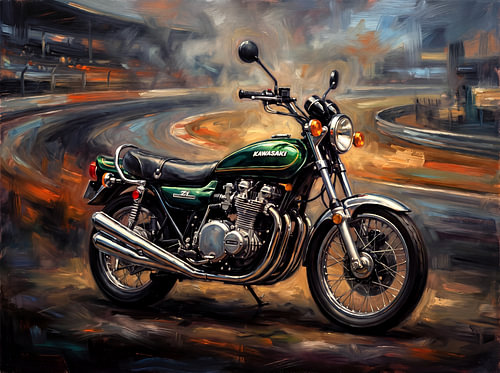 Kawasaki Z1 Thunder on the Track