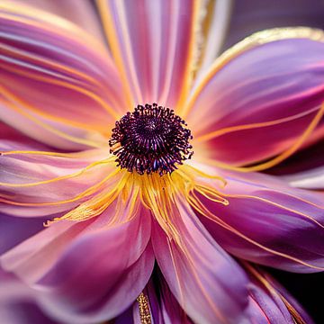 Macro Anemoon Bloem van Chromatic Fusion Studio