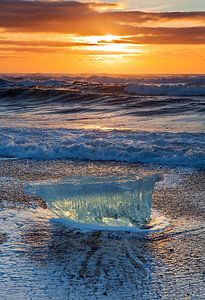 Eis auf dem Jökulsárlón Island