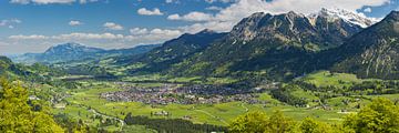 Panorama van Oberstdorf van Walter G. Allgöwer