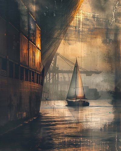 Contrasten in de haven