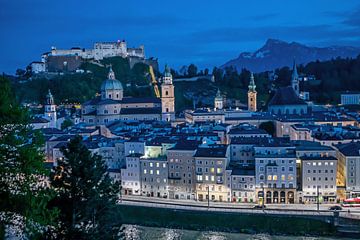 Salzburg bij nacht