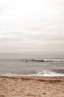 Surfer in the waves at the sea of portugal