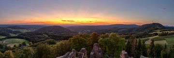 Schwarzwälder Abendstimmung mit Fernsicht bis zu den Vogesen