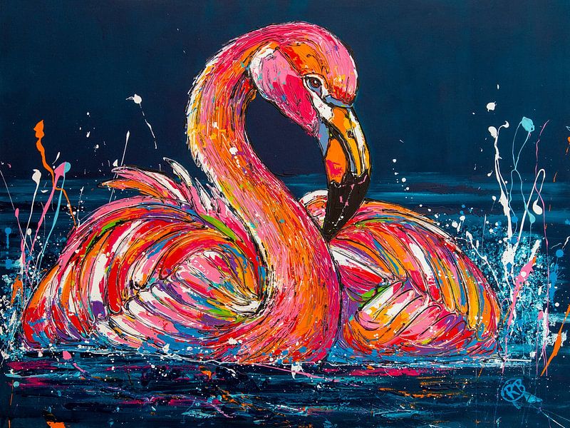 Eleganz in Rosa von Happy Paintings
