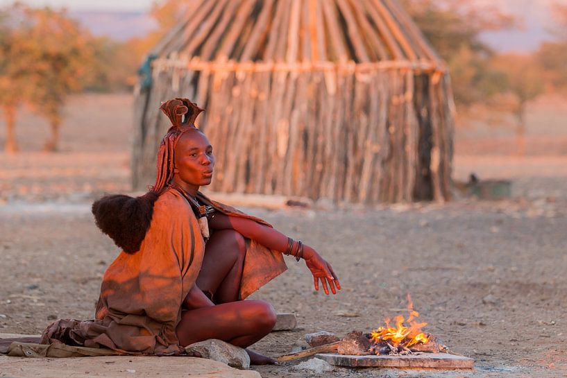 Himba vrouw van Cees van Vliet