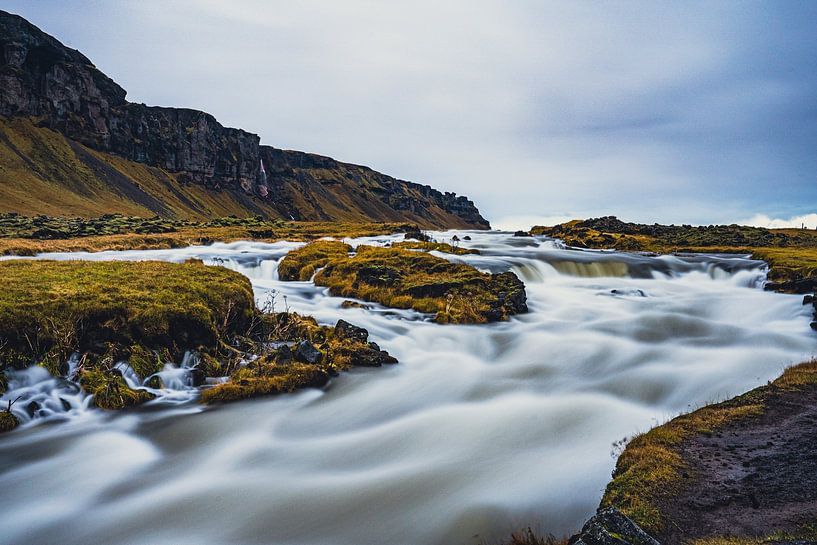 Fossálar Waterfall on the Ring Road in Iceland by Patrick Groß