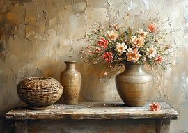 Herbstblumen-Stillleben | Irdisches Geflüster, Herbst erneuert von Kunst Laune