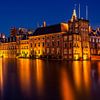 Het Binnenhof @ night van Michael van der Burg