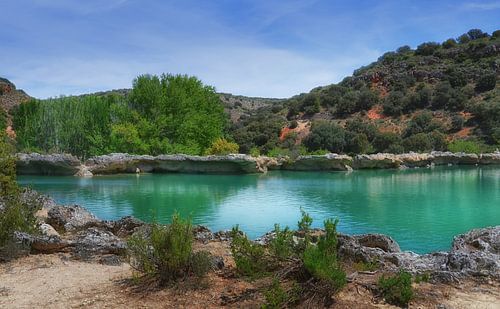 Lagunas de Ruidera, provincie Albacete, Spanje.