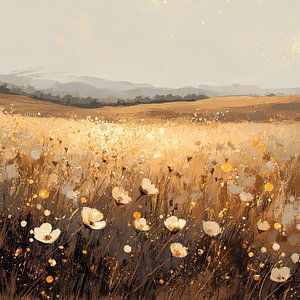 Peinture de la prairie fleurie