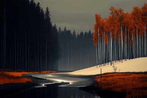 Utrechtse Heuvelrug in autumn spheres