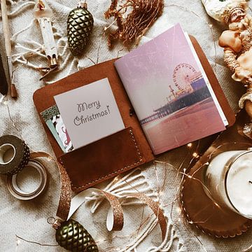 Vrolijk Kerstfeest Santa Monica Pier reisdagboek