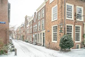 Snow in the city of Leiden sur Dirk van Egmond