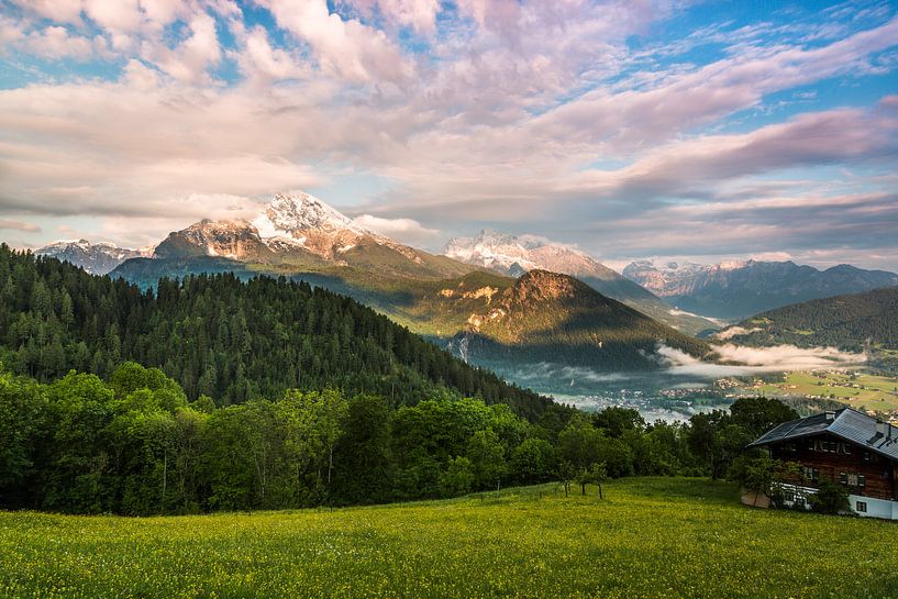 Uitzicht in het Berchtesgadener Land van Daniela Beyer