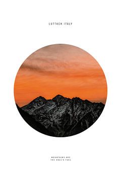 Sonnenaufgang Berg Luttach von Walljar