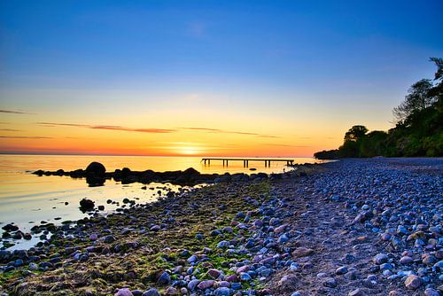 Zonsopgang aan de Oostzee bij Timmendorfer Strand