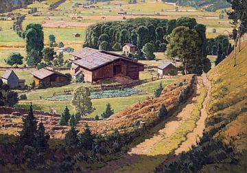 Tauern landschap, JOSEF STOITZNER, ca 1935 van Atelier Liesjes