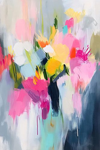 Kleurrijk abstract bloemenontwerp