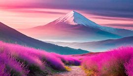 Landschap met bloemen