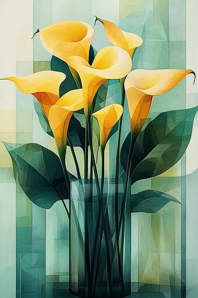 Lys Calla en géométrie par Studio BB
