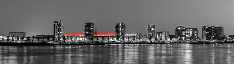 Panorama van De Kuip en de Veranda te Rotterdam van Anton de Zeeuw