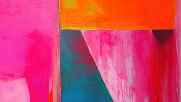 Fuchsia Abstractie van Franka Poulain